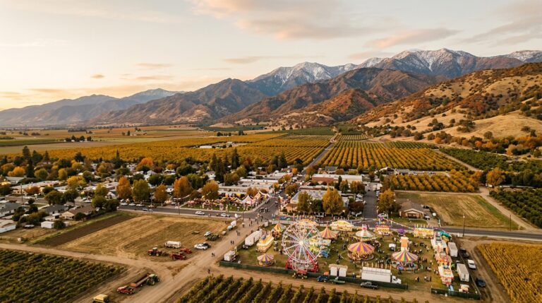 Fall events and mountain scenery in Tulare County California