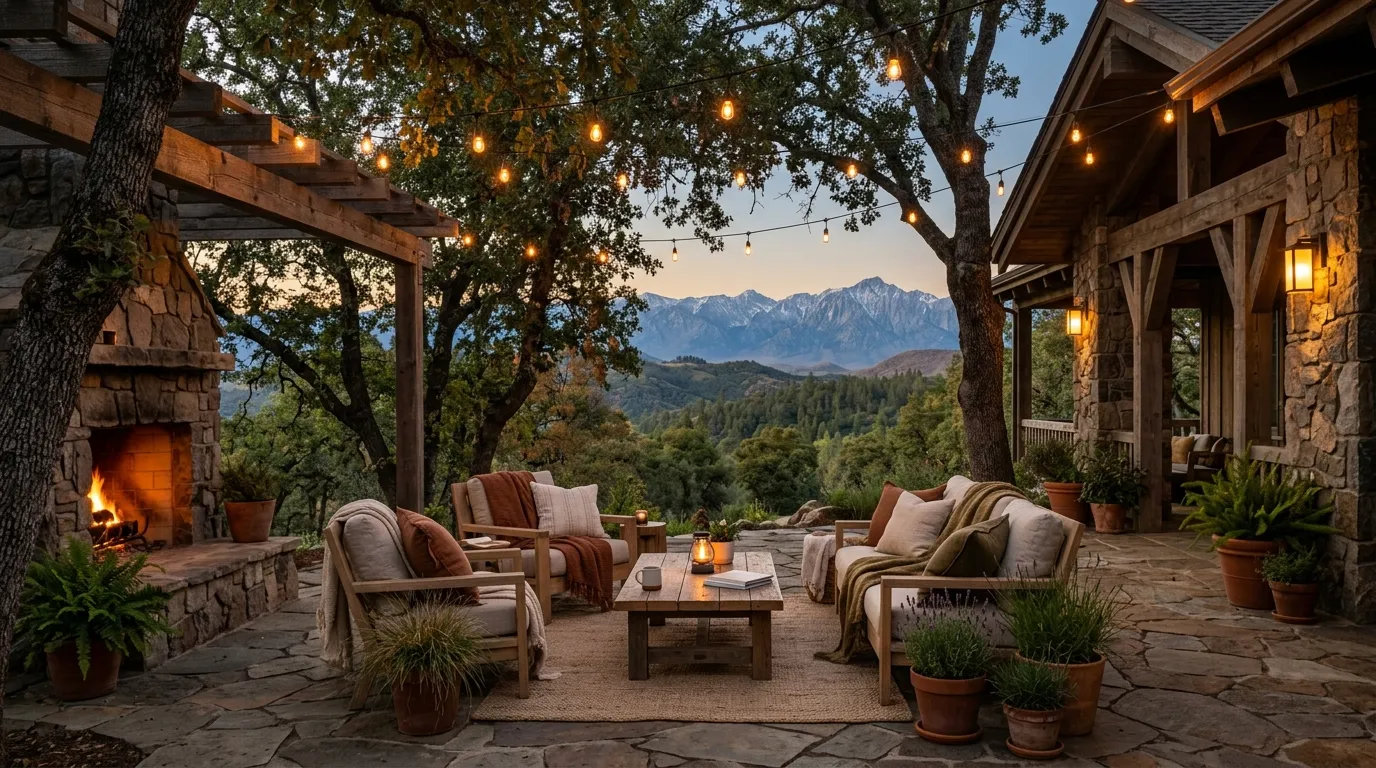 Foothill lodging with a mountain view in Tulare County