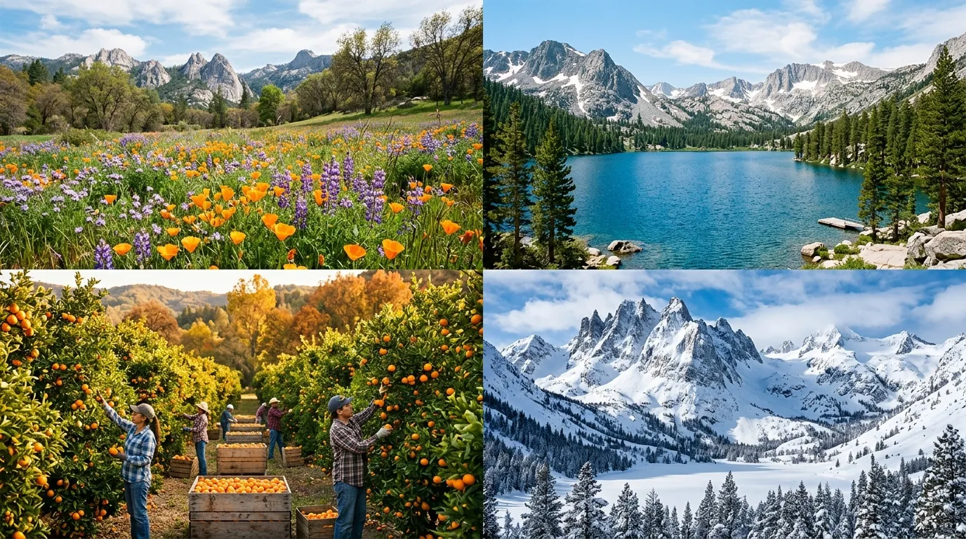 Four seasons of travel in Tulare County