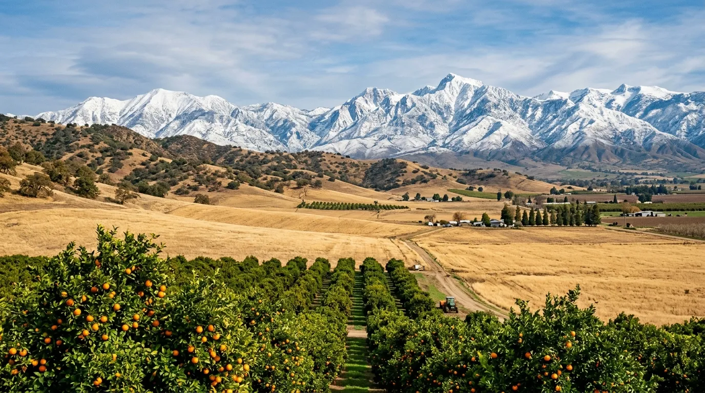 Seasonal landscapes across Tulare County